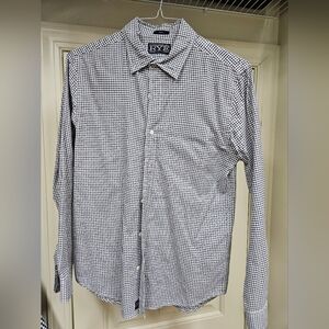 Men's S Slim Rye Monochrome Checkered Shirt